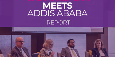 La semaine de la paix à Genève rencontre Addis Abeba Le rapport est sorti !